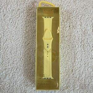 Sarina Watch Band for Apple Watch Series 1-7 Yellow 42mm 44mm 45mm NewAdjustable
